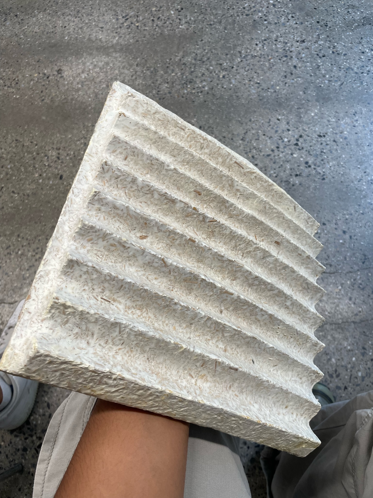 Drop-tile mycomaterial ceiling panel